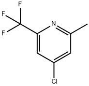 4-氯-2-甲基-6-(三氟甲基)吡啶 结构式