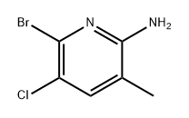2-Pyridinamine, 6-bromo-5-chloro-3-methyl- Struktur