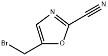 2-Oxazolecarbonitrile, 5-(bromomethyl)- Structure