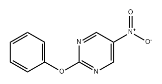 Pyrimidine, 5-nitro-2-phenoxy- 化学構造式