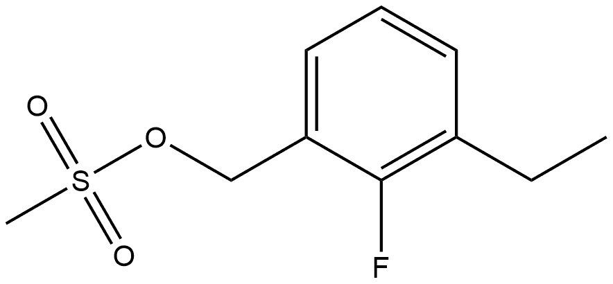 Benzenemethanol, 3-ethyl-2-fluoro-, 1-methanesulfonate 结构式