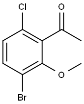 3'-Bromo-6'-chloro-2'-methoxyacetophenone 结构式