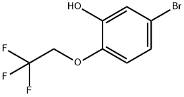 5-Bromo-2-(2,2,2-trifluoroethoxy)phenol Struktur