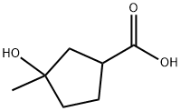 Cyclopentanecarboxylic acid, 3-hydroxy-3-methyl- Structure