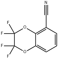 2,2,3,3-Tetrafluoro-1,4-benzodioxane-5- carbonitrile 化学構造式