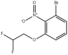 2-Bromo-6-(2,2-difluoroethoxy)nitrobenzene 结构式