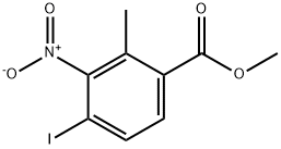 4-碘-2-甲基-3-硝基苯甲酸甲酯 结构式