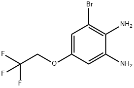 6-Bromo-4-(2,2,2-trifluoroethoxy)benzene-1,2-diamine 结构式