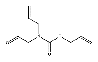 烯丙基(2-氧代乙基)氨基甲酸烯丙酯 结构式