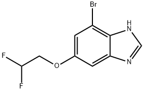 4-Bromo-6-(2,2-difluoroethoxy)-1H-benzimidazole Structure