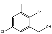 2-Bromo-5-chloro-3-iodobenzyl alcohol Struktur