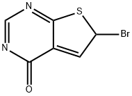 Thieno[2,3-d]pyrimidin-4(6H)-one, 6-bromo- 化学構造式