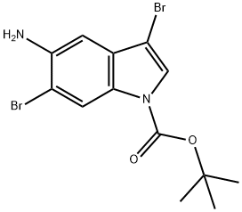 Tert-butyl 5-amino-3,6-dibromoindole-1-carboxylate|5-氨基-3,6-二溴-1H-吲哚-1-羧酸叔丁酯