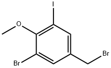 3-Bromo-5-iodo-4-methoxybenzyl bromide Struktur