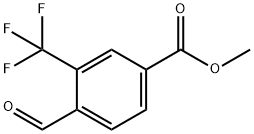 Benzoic acid, 4-formyl-3-(trifluoromethyl)-, methyl ester Structure