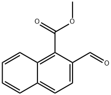 1-Naphthalenecarboxylic acid, 2-formyl-, methyl ester Structure