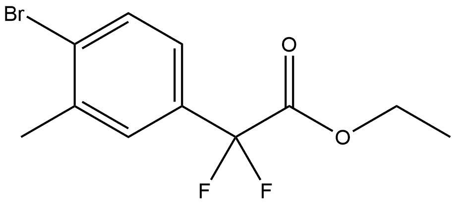 Ethyl 4-bromo-α,α-difluoro-3-methylbenzeneacetate Struktur