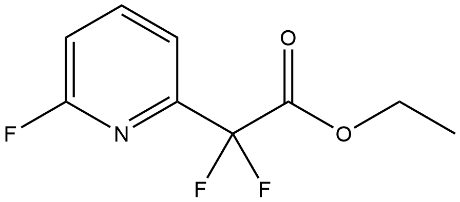 Ethyl 2,2-difluoro-2-(6-fluoropyridin-2-yl)acetate 结构式