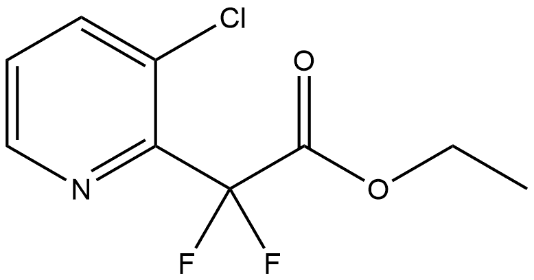 Ethyl 2-(3-chloropyridin-2-yl)-2,2-difluoroacetate Structure