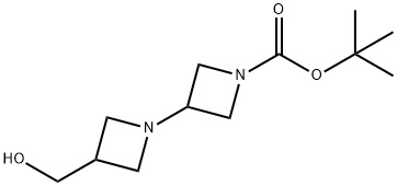 [1,3'-Biazetidine]-1'-carboxylic acid, 3-(hydroxymethyl)-, 1,1-dimethylethyl ester Struktur