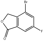 1(3H)-Isobenzofuranone, 4-bromo-6-fluoro-,1823871-24-4,结构式