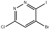 Pyridazine, 4-bromo-6-chloro-3-iodo- Struktur
