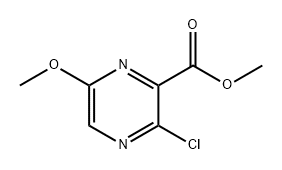 2-Pyrazinecarboxylic acid, 3-chloro-6-methoxy-, methyl ester Structure