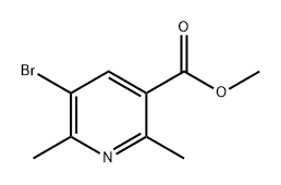 3-Pyridinecarboxylic acid, 5-bromo-2,6-dimethyl-, methyl ester|5-溴-2,6-二甲基烟酸甲酯