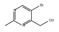 4-Pyrimidinemethanol, 5-bromo-2-methyl-,1823893-86-2,结构式