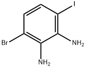 3-Bromo-6-iodobenzene-1,2-diamine Struktur