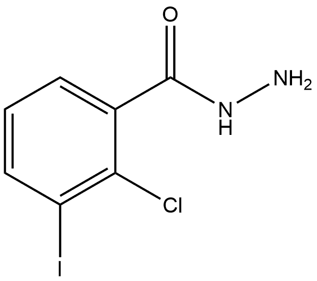 2-Chloro-3-iodobenzoic acid hydrazide Structure