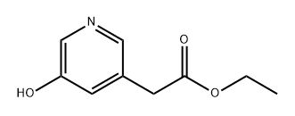 3-Pyridineacetic acid, 5-hydroxy-, ethyl ester Structure