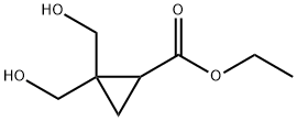 Ethyl 2,2-bis(hydroxymethyl)cyclopropane-1-carboxylate Struktur