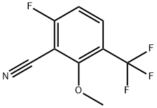 6-Fluoro-2-methoxy-3-(trifluoromethyl)benzonitrile Structure