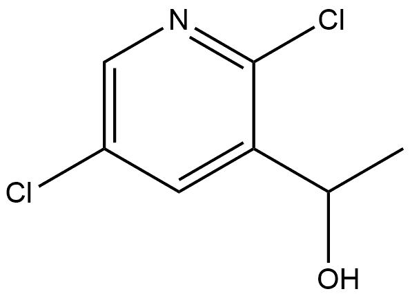3-Pyridinemethanol, 2,5-dichloro-α-methyl- Struktur