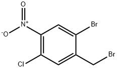 2-Bromo-5-chloro-4-nitrobenzyl bromide,1823935-22-3,结构式