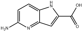 5-amino-1H-pyrrolo[3,2-b]pyridine-2-carboxylic acid,1823936-34-0,结构式