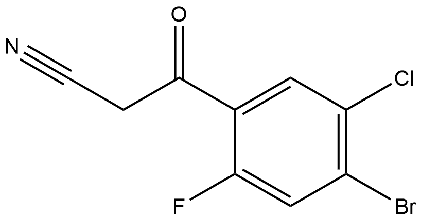 4-Bromo-5-chloro-2-fluorobenzoylacetonitrile|