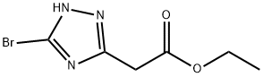 1H-1,2,4-Triazole-3-acetic acid, 5-bromo-, ethyl ester Structure