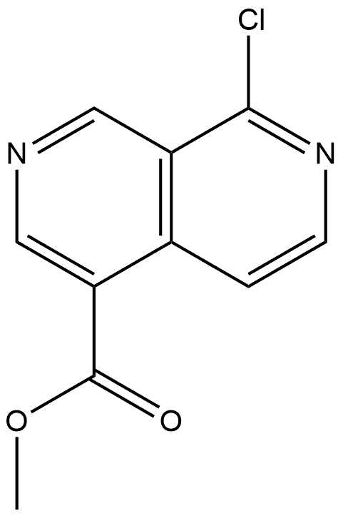 Methyl 8-chloro-2,7-naphthyridine-4-carboxylate Structure