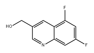 3-Quinolinemethanol, 5,7-difluoro- 化学構造式