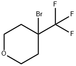 4-bromo-4-(trifluoromethyl)oxane Struktur
