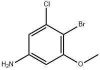 Benzenamine, 4-bromo-3-chloro-5-methoxy- Structure