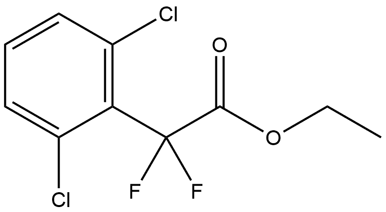 Ethyl 2,6-dichloro-α,α-difluorobenzeneacetate 化学構造式