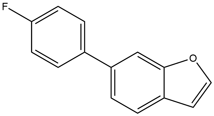 6-(4-Fluorophenyl)benzofuran Structure