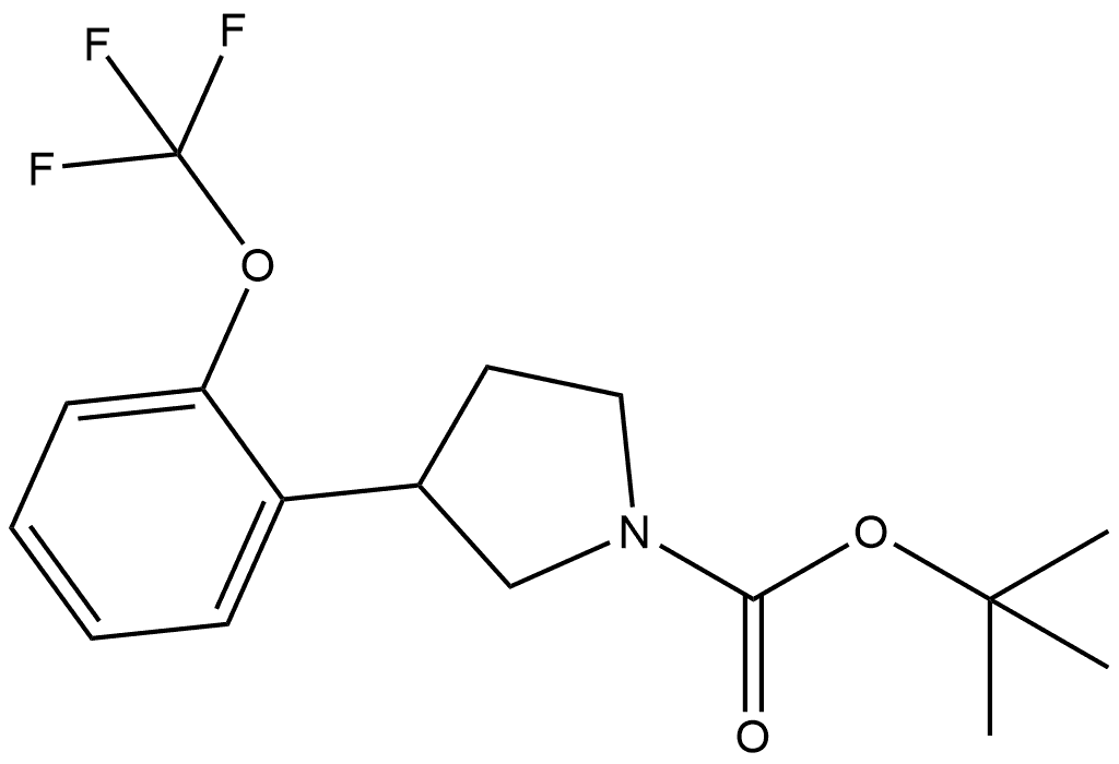 1-Boc-3-[2-(trifluoromethoxy)phenyl]pyrrolidine Struktur