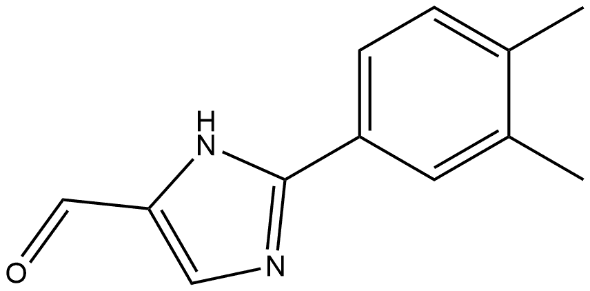 2-(3,4-Dimethylphenyl)-1H-imidazole-5-carbaldehyde Structure