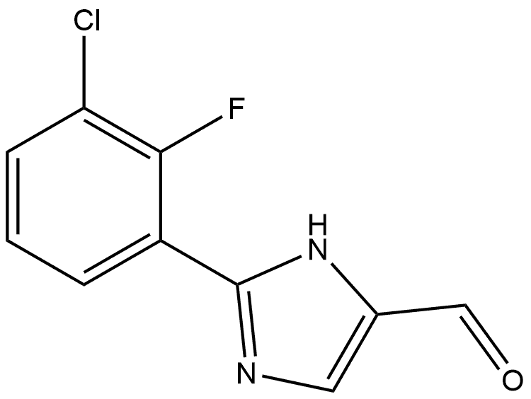 2-(3-Chloro-2-fluorophenyl)-1H-imidazole-5-carbaldehyde Structure