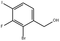 2-Bromo-3-fluoro-4-iodobenzyl alcohol,1824048-56-7,结构式
