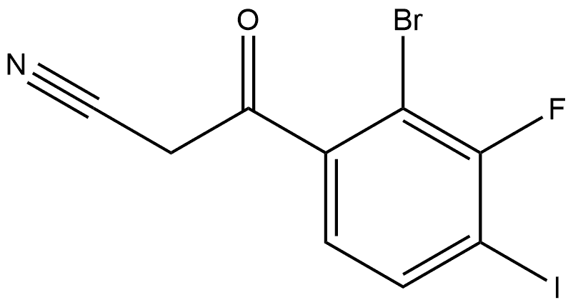 1824056-23-6 2-Bromo-3-fluoro-4-iodobenzoylacetonitrile